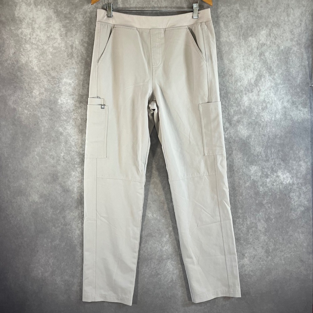 FIGS Scrub‎ Pants Mens Medium Sand T2001 Technical Collection Cargo Straight Leg